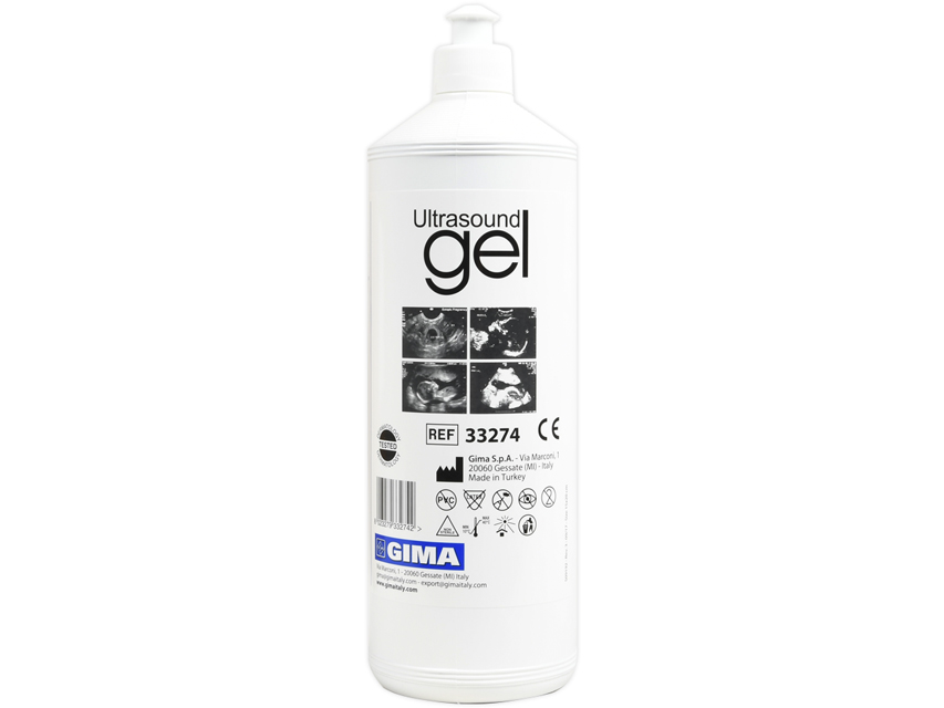 Pudele 250 ml - caurspīdīgs, Ultrasonogrāfijas gēls 1 L- zils N1 (min12)