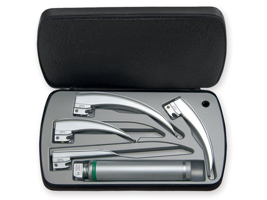 Heine CLASSIC plus LED LARYNGOSCOPE SET - 4 blades