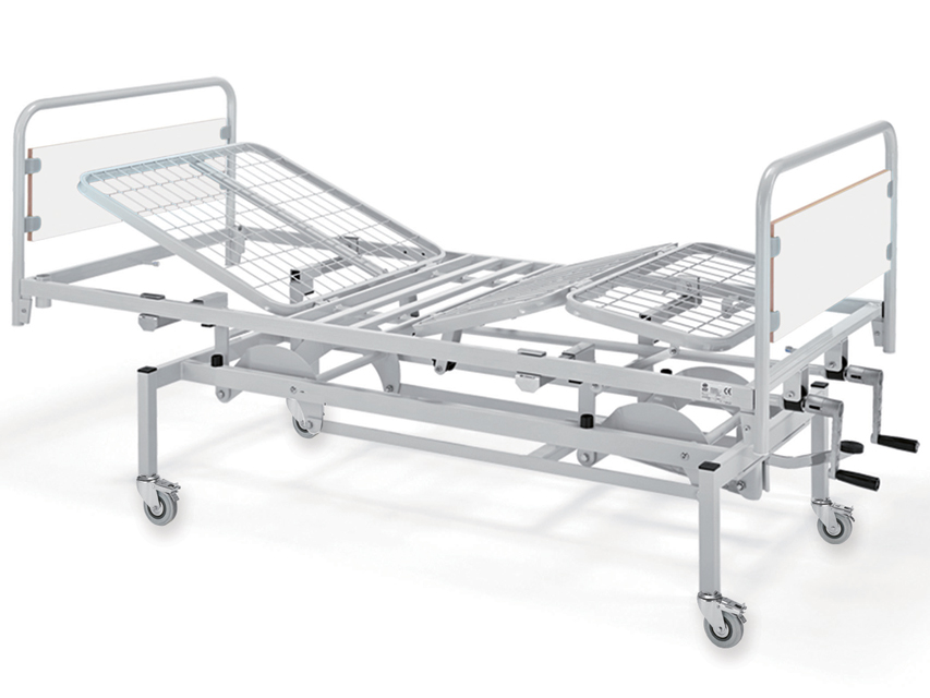 000Joints VARIABLE HEIGHT PATIENT BED - 2 cranks - castors