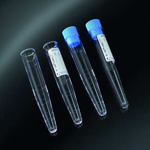 Koniskā mēģene ar vāciņu, graduēta 10ml, N250