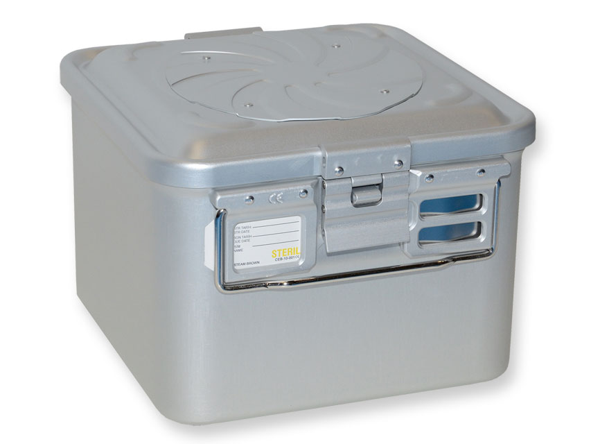 CONTAINER WITH VALVE small, CONTAINER WITH VALVE small h 200 mm - grey