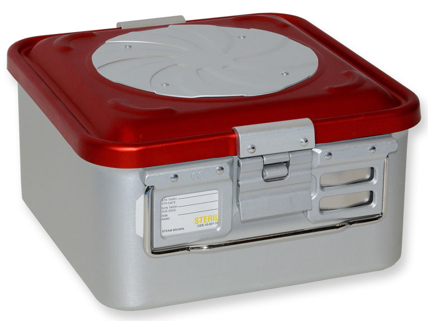 CONTAINER WITH VALVE small red