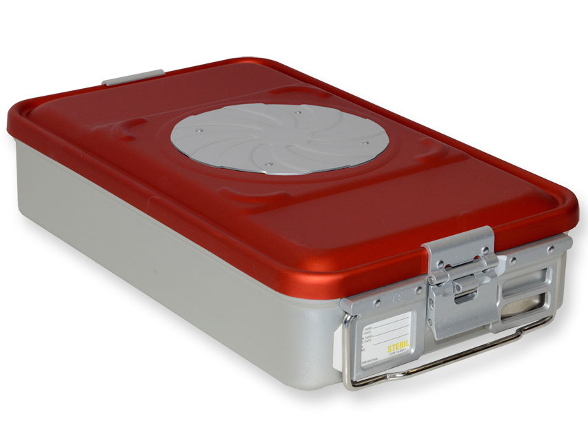CONTAINER WITH VALVE medium - red