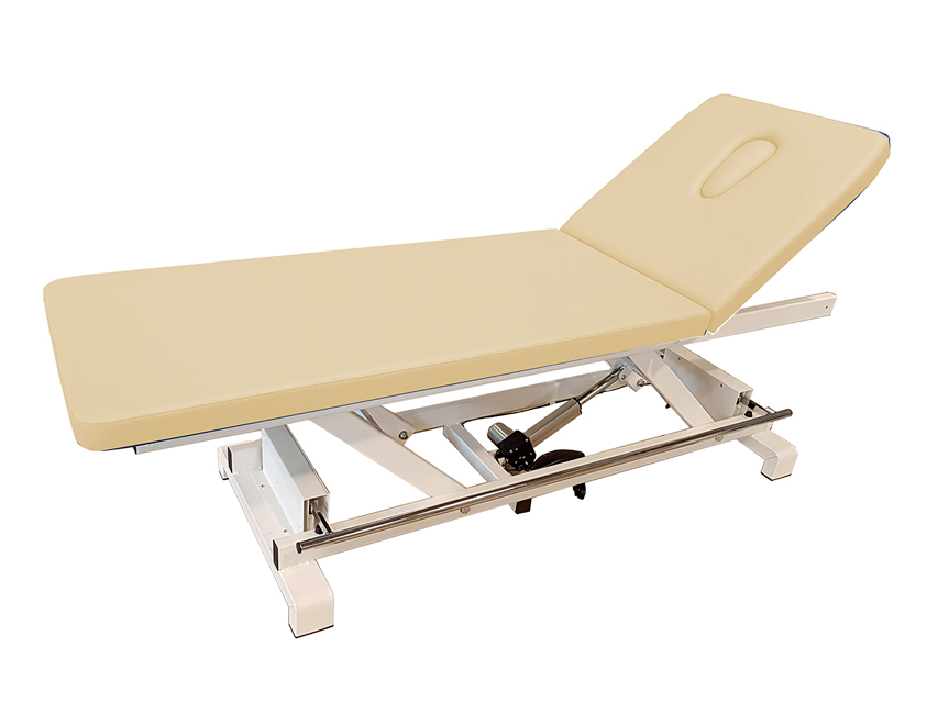 010Electric HEIGHT ADJUSTABLE TREATMENT TABLE with footbar - beige