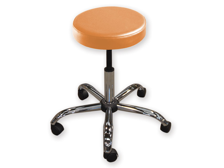 Krēsli, Ārsta krēsls bez atzveltnes, aprikožu krāsā