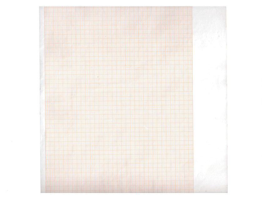 Ekg papīrs loksnēs, EKG termopapīrs 210x20 mm xm rullis - oranžs režģis N5