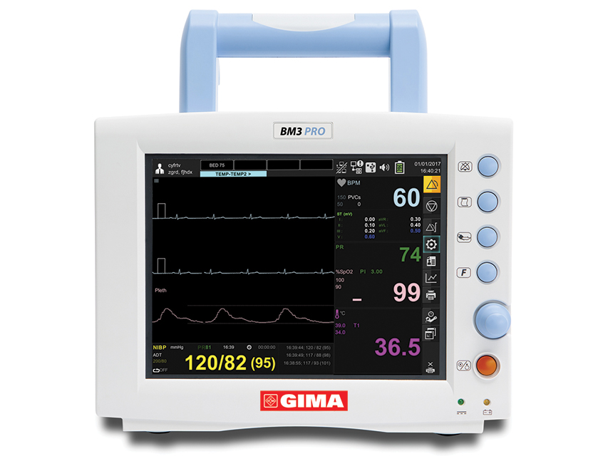 Pacientu monitorings, P16 gima bm3 pro daudzparametru skārienekrāna monitors