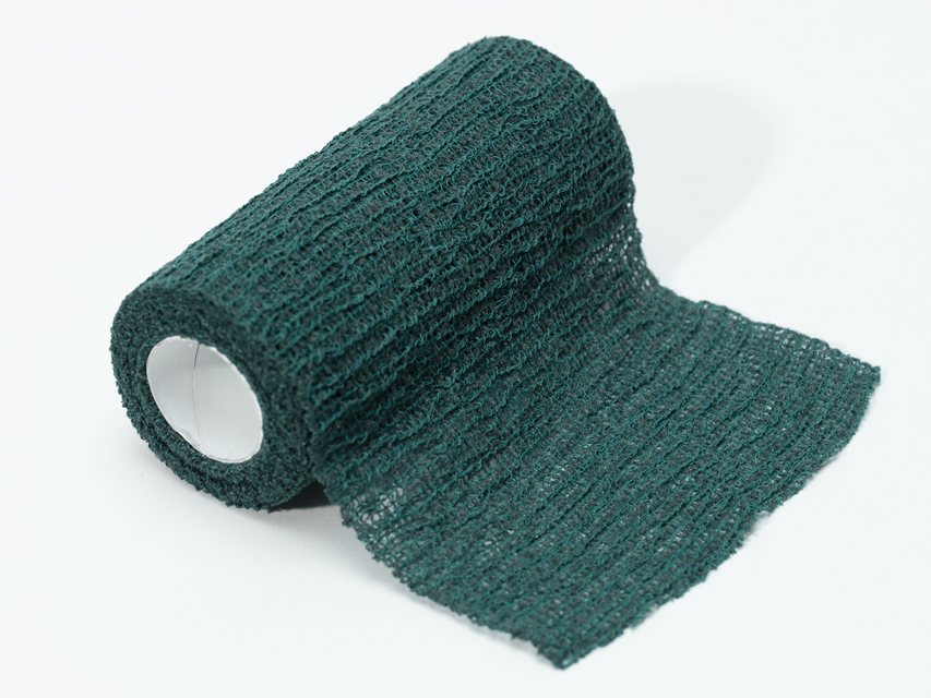 Dressing, medication (gauzes, plasters), COHESIVE COLOUR BANDAGE 4 m x 8 cm - green