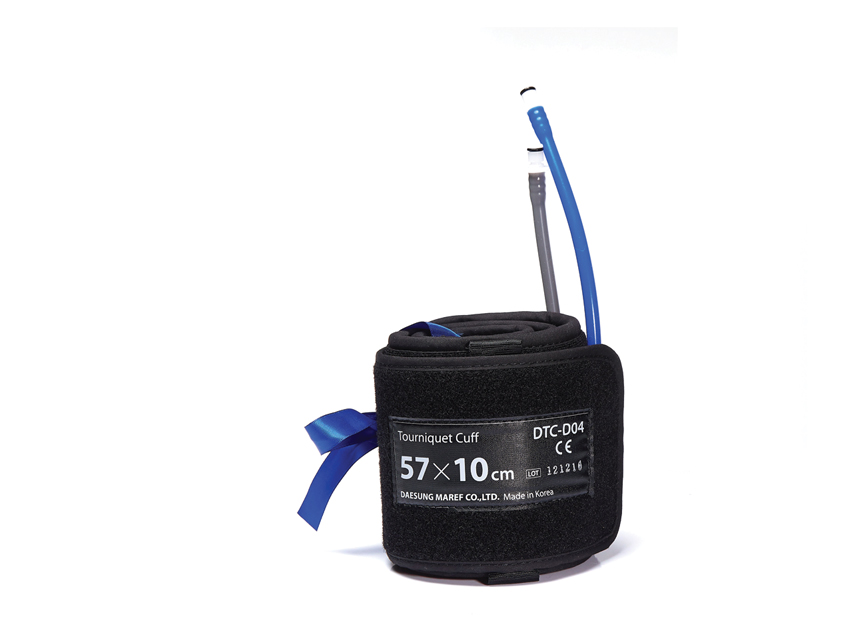 Pneumatic and digital tourniquets, NO PINCH DOUBLE CUFF 57 x 10 cm - arm M - blue - spare