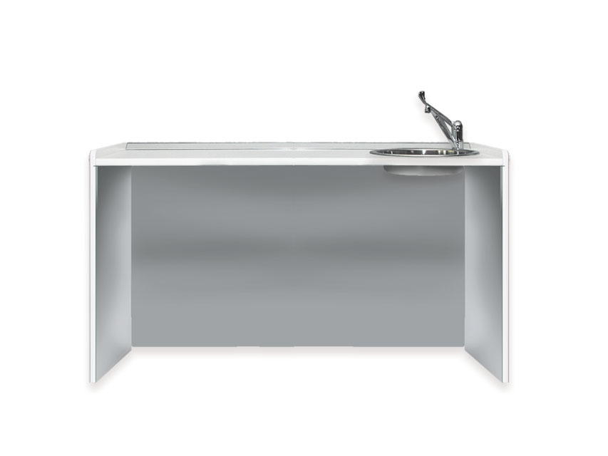 Worktops and drawers, WORKTOP 156 cm - right washbasin
