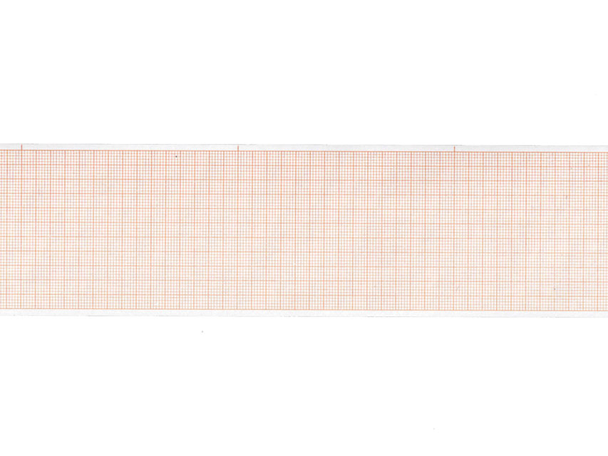 Thermic paper for ECG, ECG thermal paper 60x30 mm x m roll - orange grid
