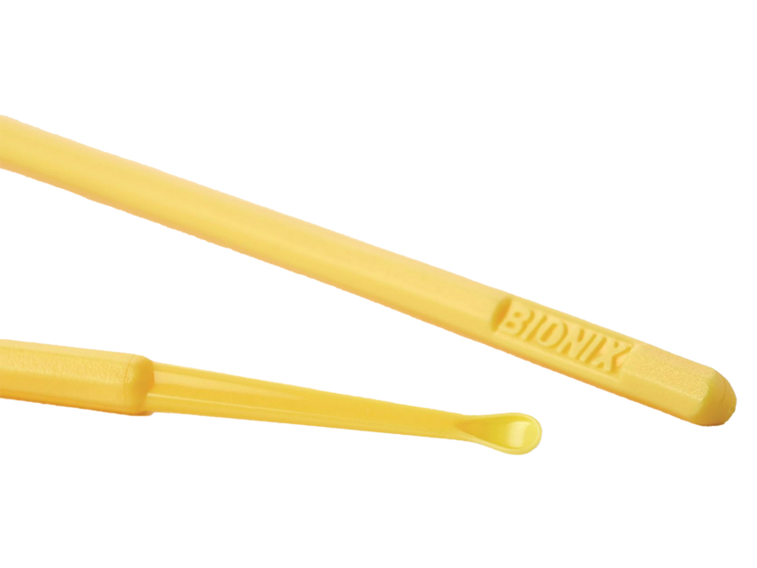 Bionix and Gima ear curettes, CERASPOON - yellow
