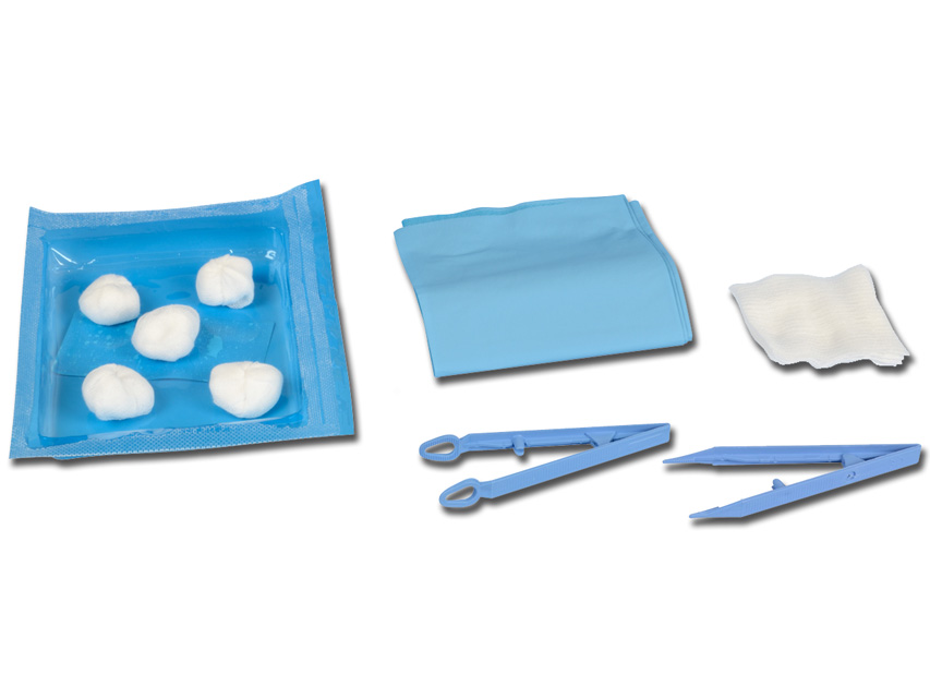 Pārsienamo materiālu komplekts, sterils
