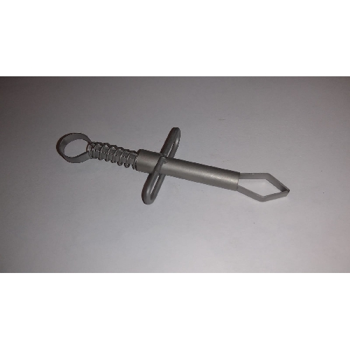 Pincetes, Ērču pincete ar rokturi, ar plakaniem galiem, 8.5cm