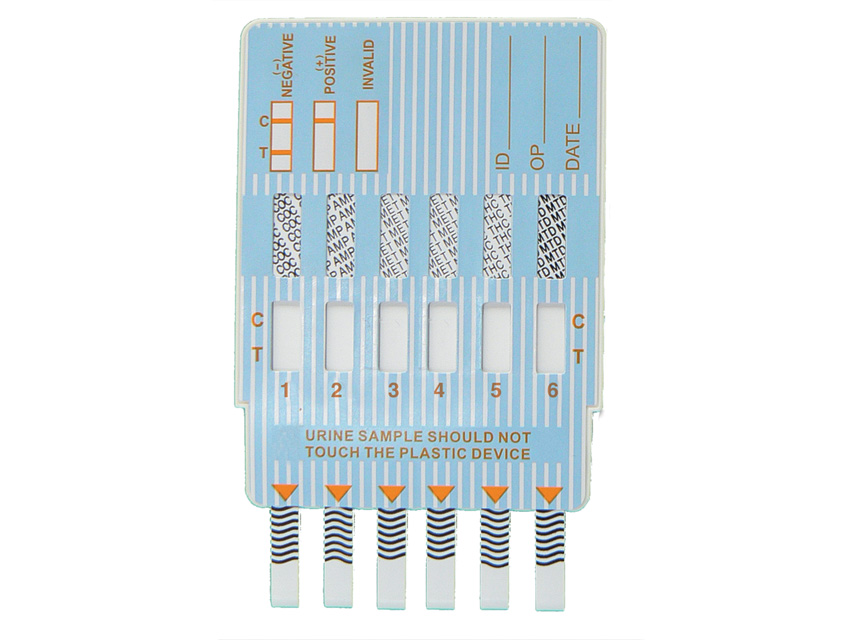 Multi drug panel tests - 6 drugs - urinebox of 25