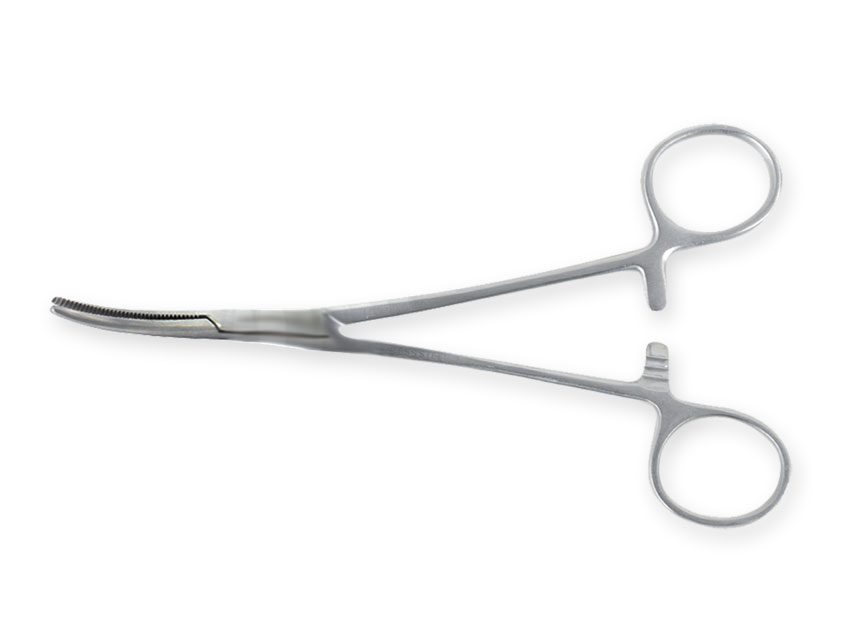 Spailes, Kelly ķirurģiskās knaibles, izliektas - 14 cm