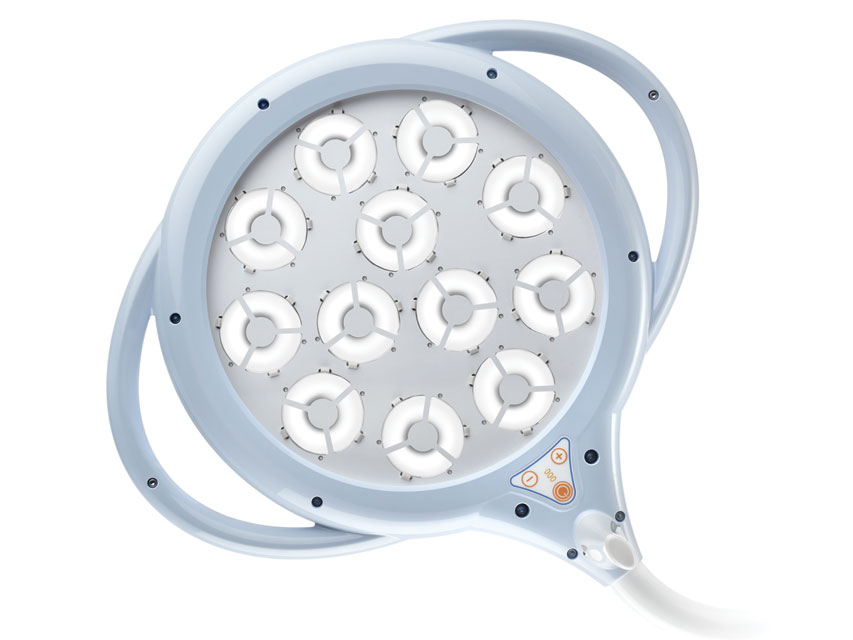 Pentaled 12 led lampa - uz ratiņiem