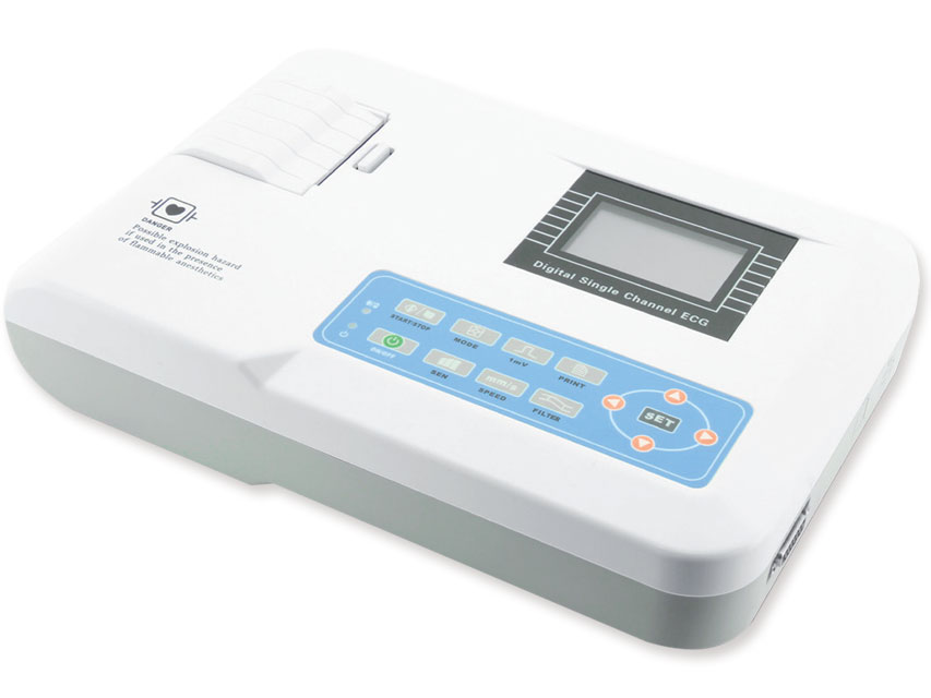 100G ecg - 1 kanāls ar monitoru, Elektrokardiogrāfs - 1 kanāls ar displeju