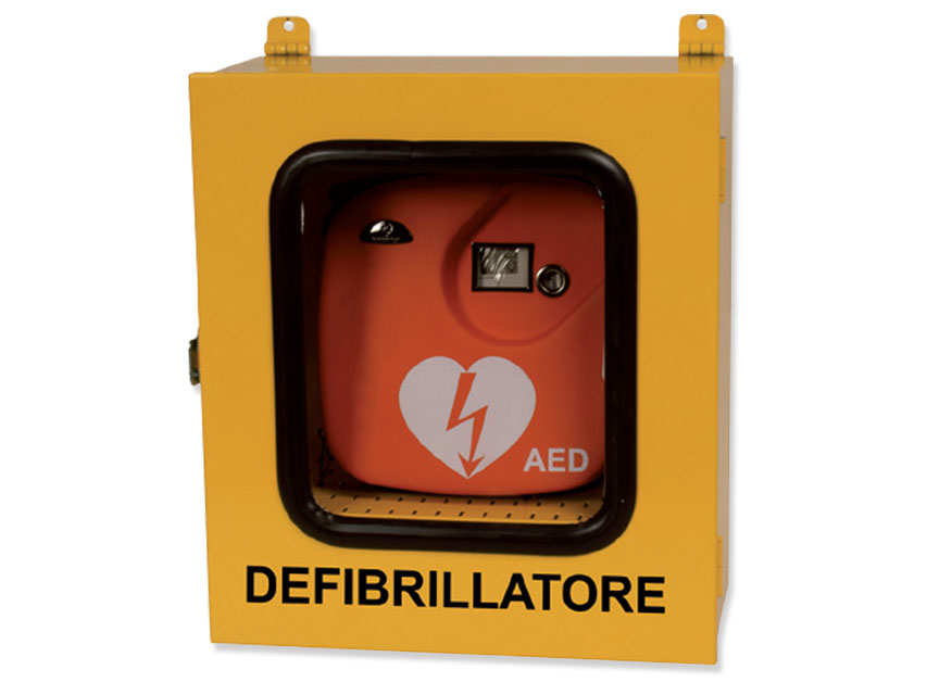 005Skapis defibrilatoriem - izmantošanai ārpus telpām