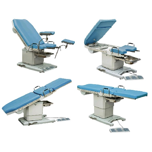 Elektriski regulējami ginekoloģiskie krēsli, Ginekoloģiskais dzemdniecības krēsls-kušete ar 3 motoriem - 1