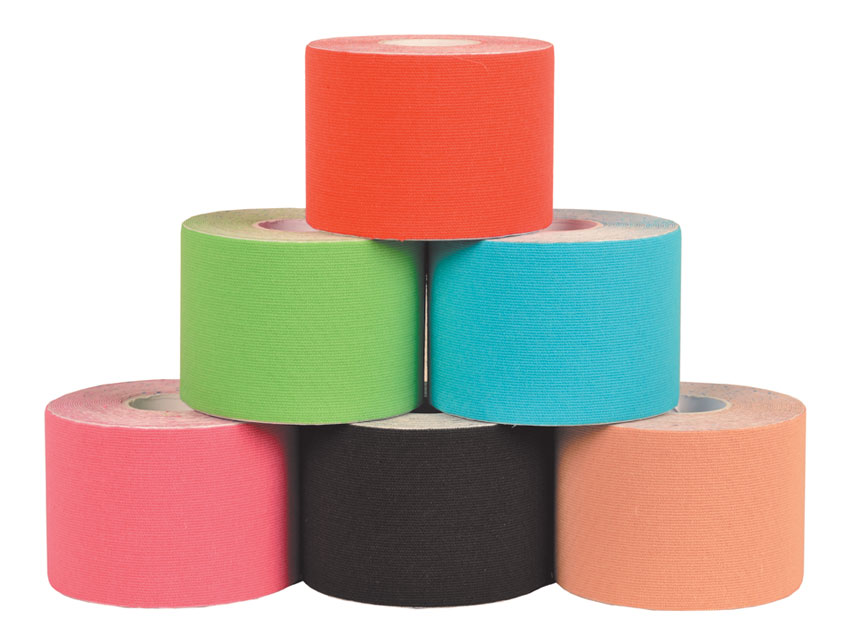 Kintape, Kinezioloģiskais teipi-melnā,zilā, sarkanā,zaļā, rozā,bēšā krāsā (6 gb.)