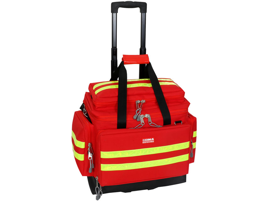 Pirmās palīdzības, SMART TROLLEY BAG -vidēja-sarkana