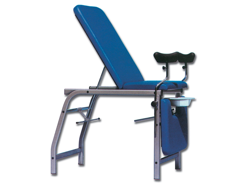 Mehāniski regulējami ginekoloģiskie krēsli, 3-Section GYNAECOLOGICAL BED - blue