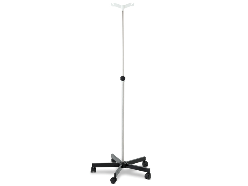 I.v.stand ON 5 WHEELS TROLLEY - 2 hooks - disassembled