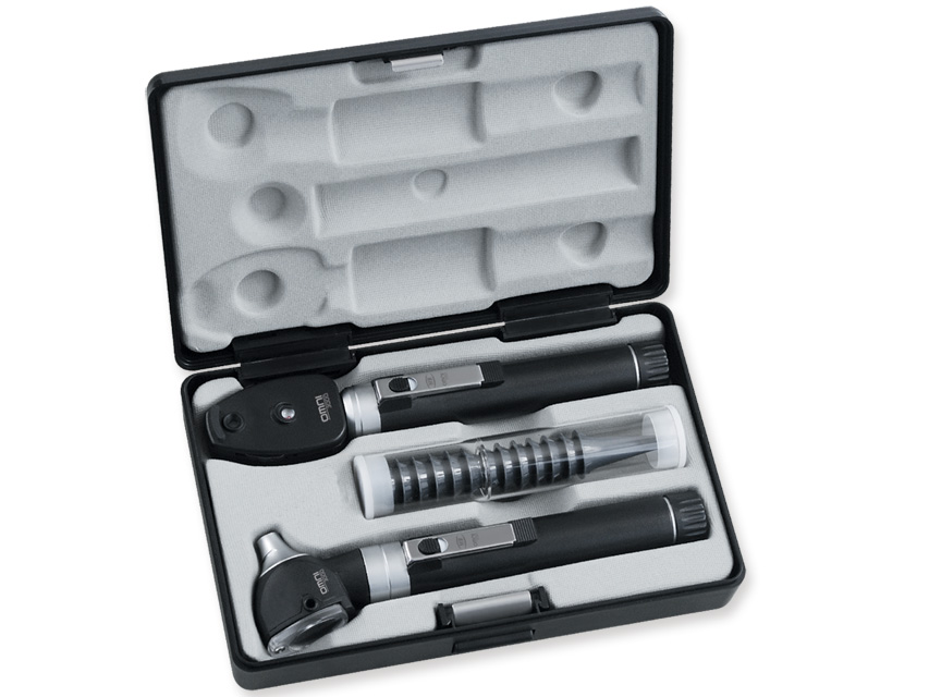 Oto- oftalmoskopi Sigma, Sigma F.O. LED OTO-OPHTHALMOSCOPE SET with 2 rechargeable handles - case