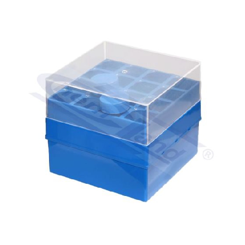Kriogēno mēģeņu 50ml. uzglabāšanas kārba. 4 x 4