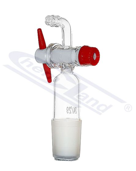 Adapteri, aizbīdņi, savienotāji, Krāns - vāciņš WS ārējais 19/26 krāns PTFE gals izliekts Chemland