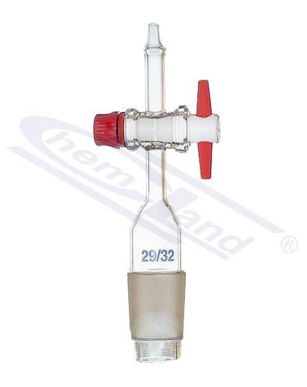 Aizbīdnis - konuss aizbīdnis PTFE savienojums taisns GLASSCO
