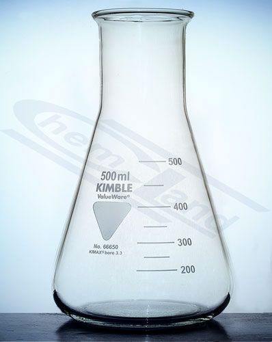 Koniskās kolbas ar platu kakliņu, Konusveida kolba ar platu kakliņu 00500 ml KIMBLE