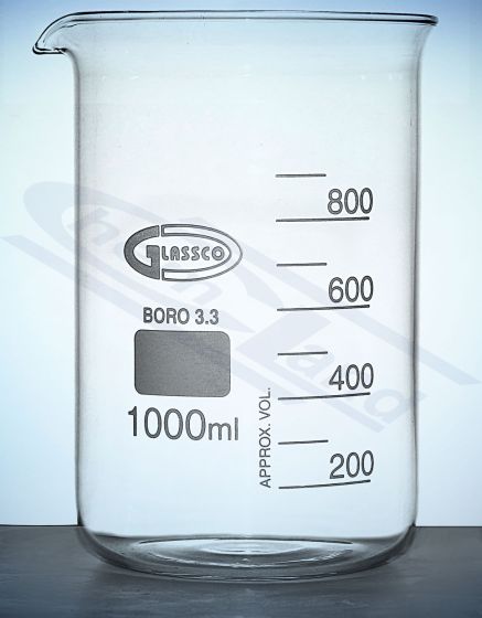 Stikla krūzes, Glāze augstas formas, borsilikāta stikls GLASSCO DIN 12331, ISO 3819