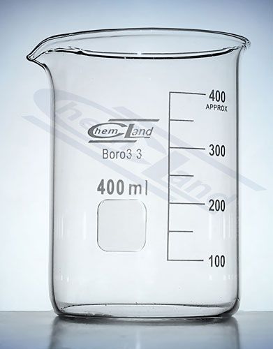 Stikla krūzes, Kausiņš zemas formas 00050 ml borosilikāta stikla CHEMLAND