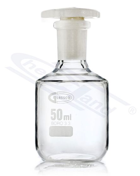 Pudeles BORO 3.3 ar rozetēm, Pudele ar BORO 3,3 WS SiO2>80,5 perc. Glassco PE aizbāzni