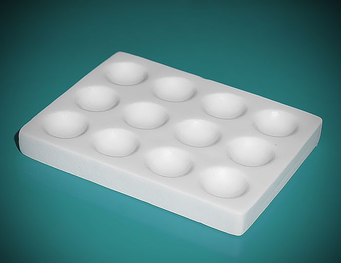 Plāksnes un rezerves daļas, Porcelāna plāksne - 12 iedobes JIPO 115x88mm