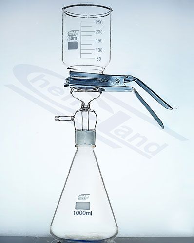 Glass filtrēšanas komplekti, Filtrēšanas komplekts (kolba, piltuves skava )