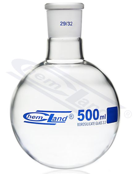 Kolbas ar apaļu dibenu biezas, Pudele ar apaļu dibenu CHEMLAND