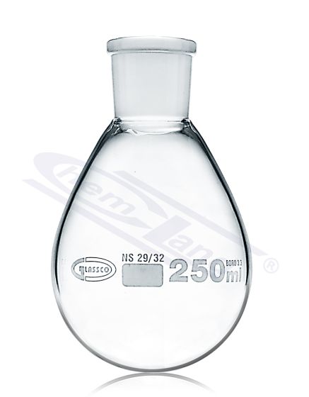 Kolbas ar apaļu dibenu biezas, Kolba bumbiera formas 01000ml WS 24/29 G