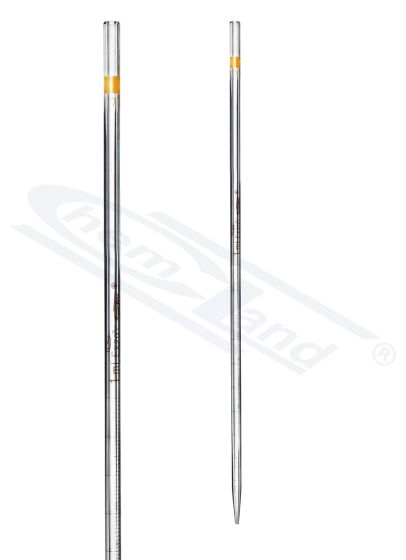 glass pipettes, daudzfunkcionāla mērīšanas pipete sk. B 1,0ml, 0 uz augšas, CHEMLAND, brūna, B 1,0ml, CHEMLAND