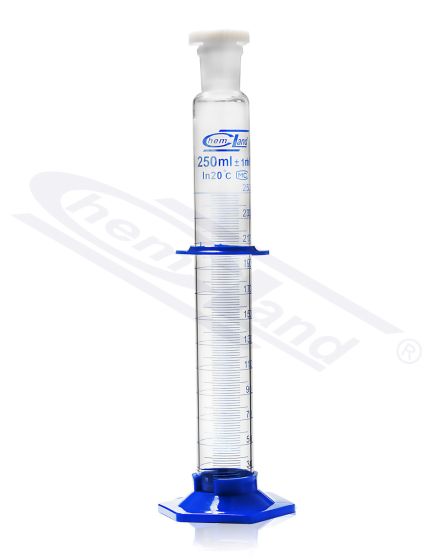 measuring cylinders, cilindrs ar aizbāzni PP  and  pamatne PP 0010ml B klase