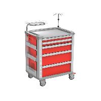 8 EMERGENCY MEDI KART - red