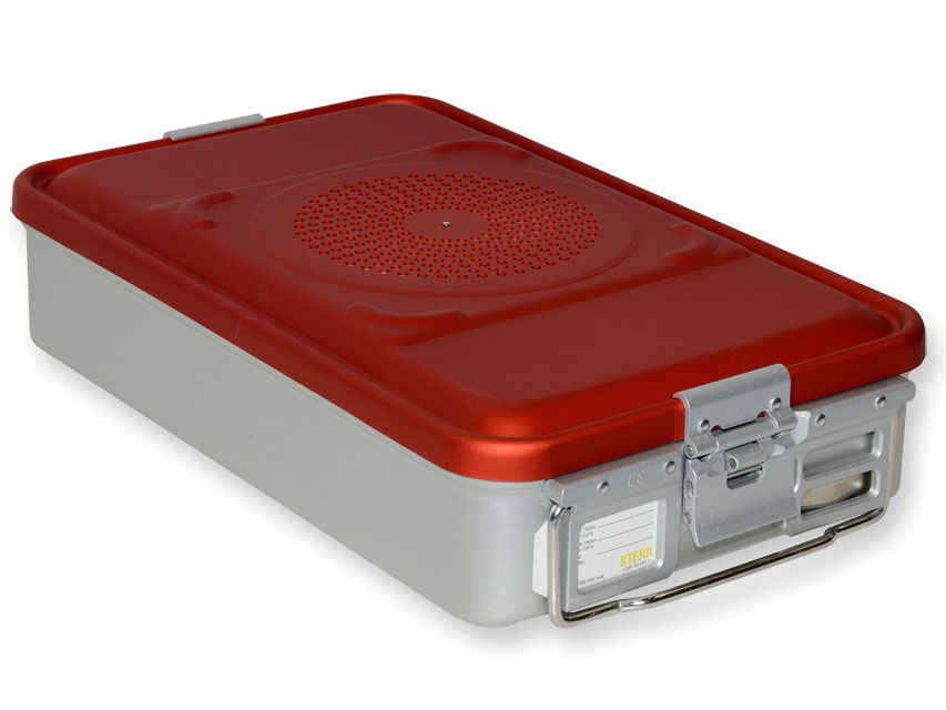 Konteiners ar filtru – mazs, Konteiners ar filtru – vidējs, h 100 mm – sarkans