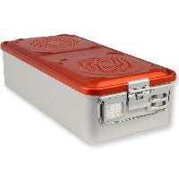 CONTAINER WITH FILTER large h 150 mm - red