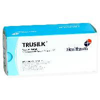 Ķirurģiskais diegs/trusilk/neabsorbējamas 6/0 aplis ,3/8 adata 16mm-45cm/melnas N12