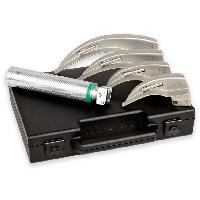 Gima Green f.o.led laringoskopa pieaugušo komplekts ar 4 asmeņiem MC-intosh 3,5 v 30 000 lux N1