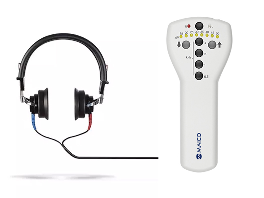 Audiometerija, MAICO MA1 dzirdes skrīners ar austiņām