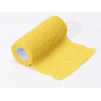 COHESIVE COLOUR BANDAGE 4 m x 8 cm - yellow