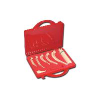 EMERGENCY CASE 6 blades and plastic handle